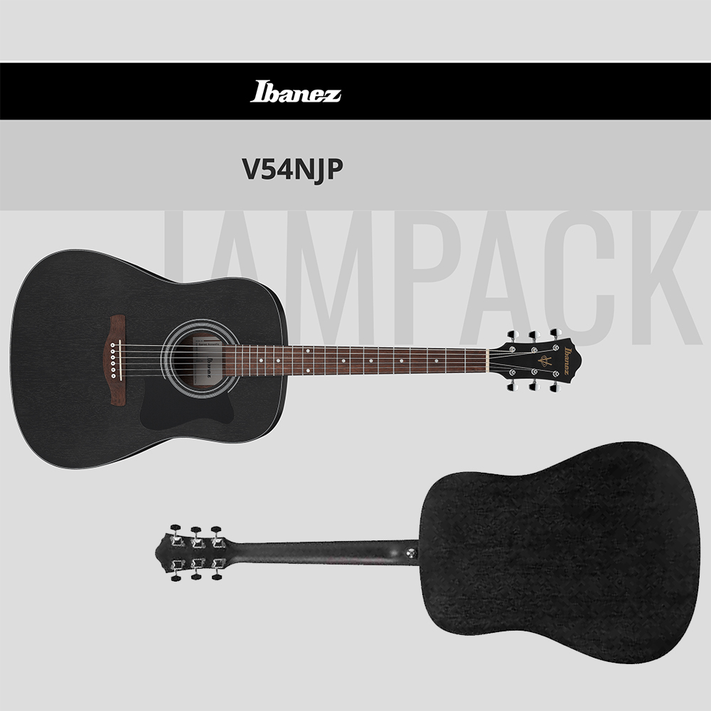 Ibanez 41吋D桶身民謠吉他套組 V54NJP-WK / 含琴袋、肩帶、匹克、調音器 / 公司貨