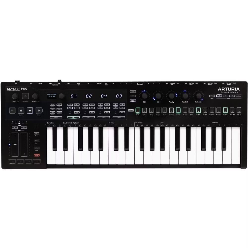 Arturia KeyStep Pro Chroma 步進編曲MIDI鍵盤 黑色