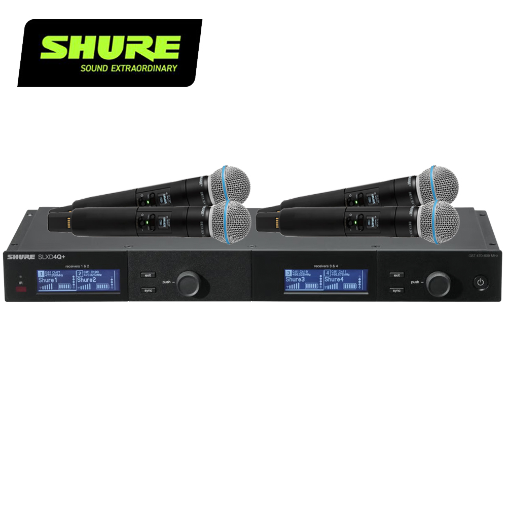 SHURE SLXD4Q+ /B58 數位無線四頻道接收器