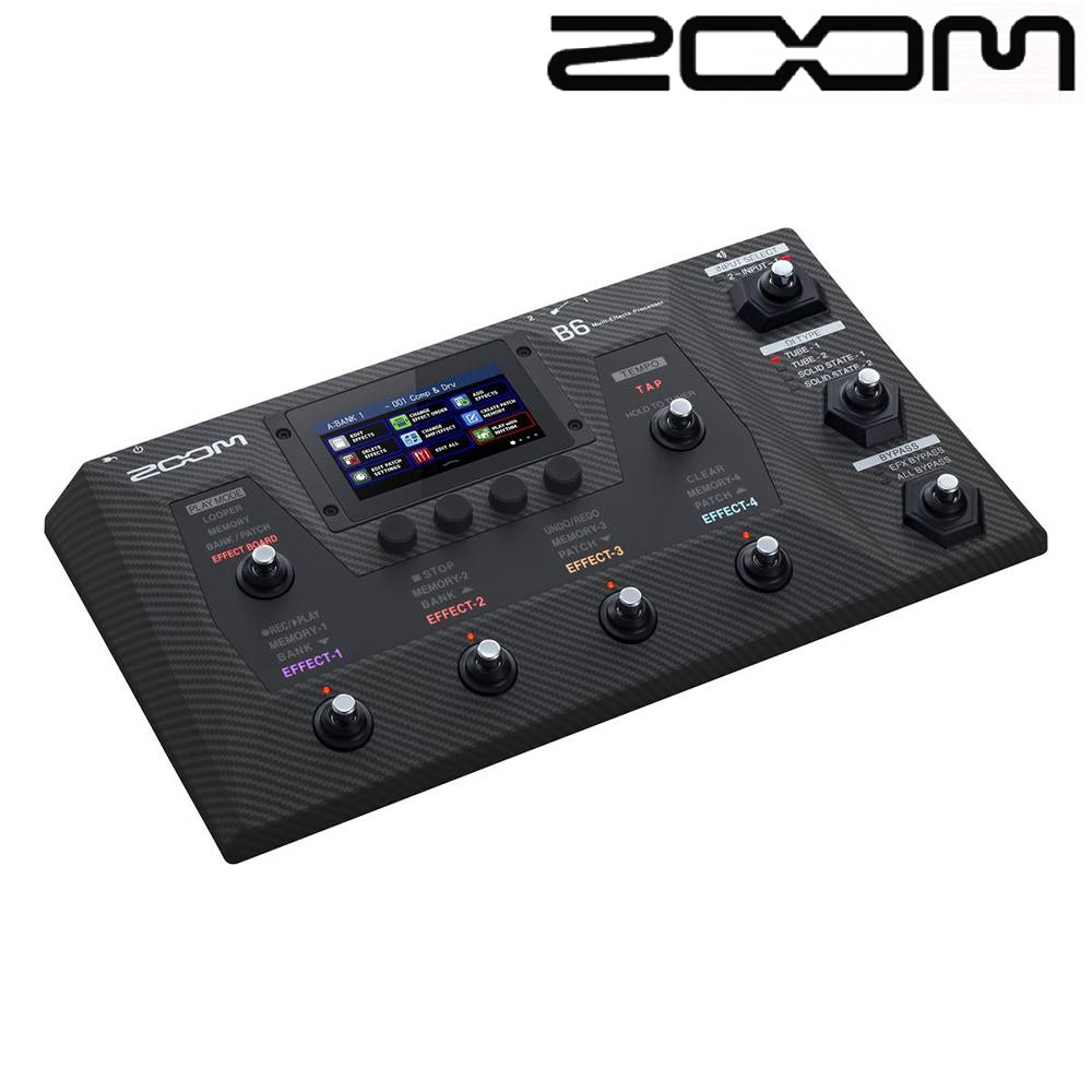 Zoom 電貝斯彩色觸控多功能綜合效果器 B6 / 公司貨保固
