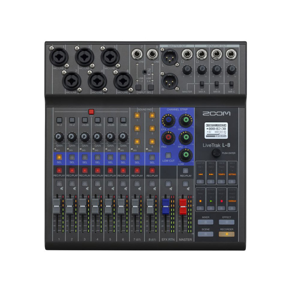Zoom L-8 LiveTrak 多軌混音器/錄音器 (海國)