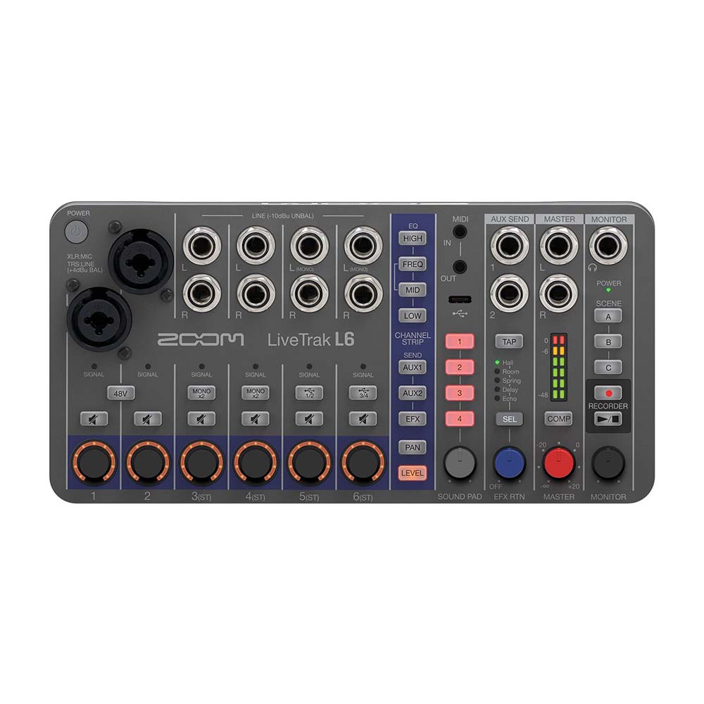 Zoom LiveTrak L6 多軌混音器/錄音器 (海國)