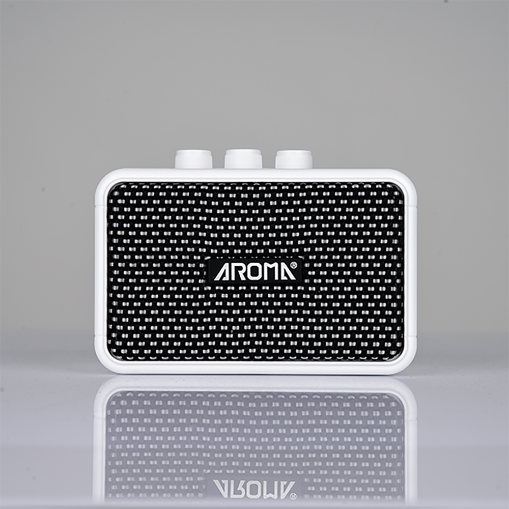 AROMA 5W便攜充電式數位吉他音箱 AG-04 白色款 / 公司貨保固