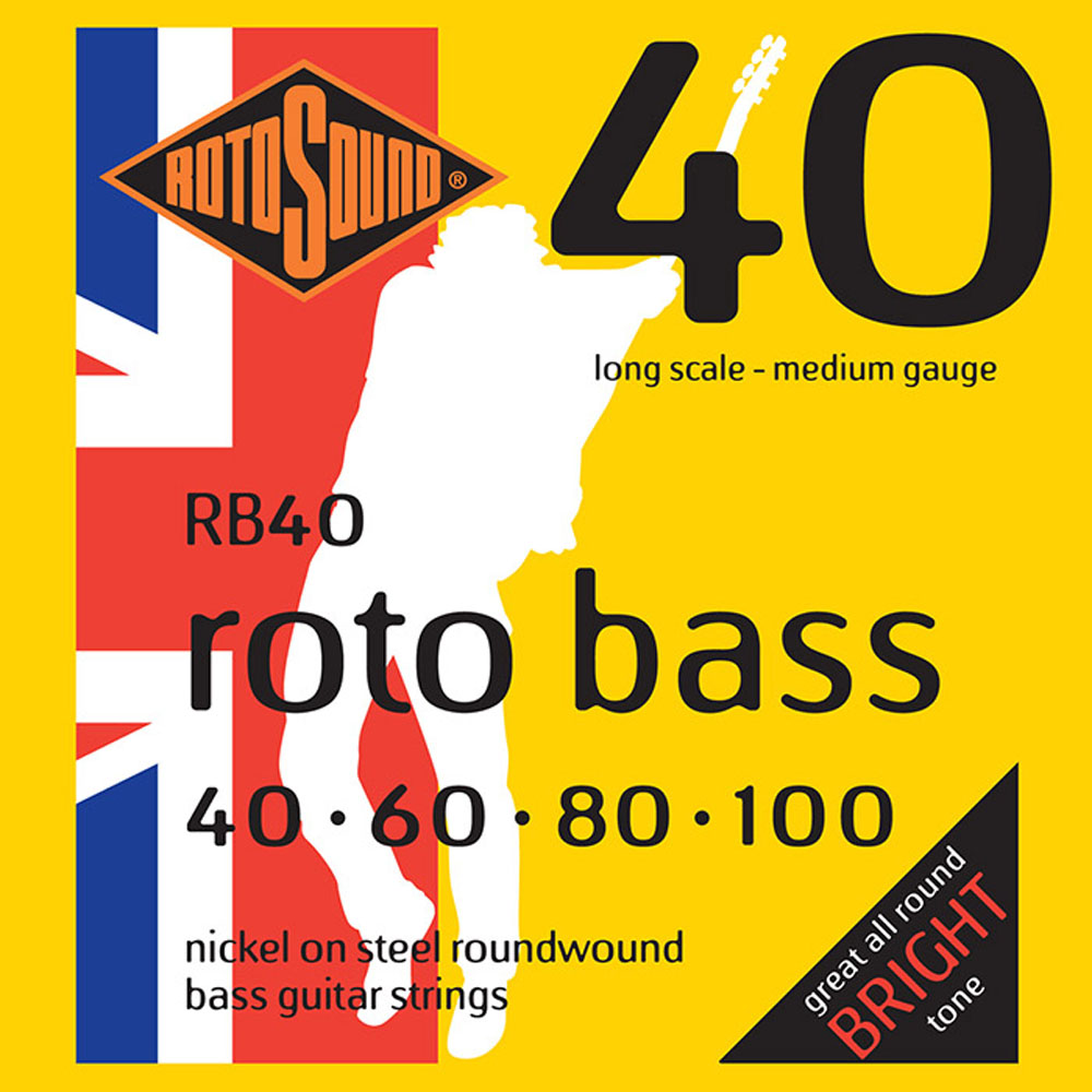 ROTOSOUND RB40 電貝斯弦｜40-100｜鍍鎳纏繞｜英國製造