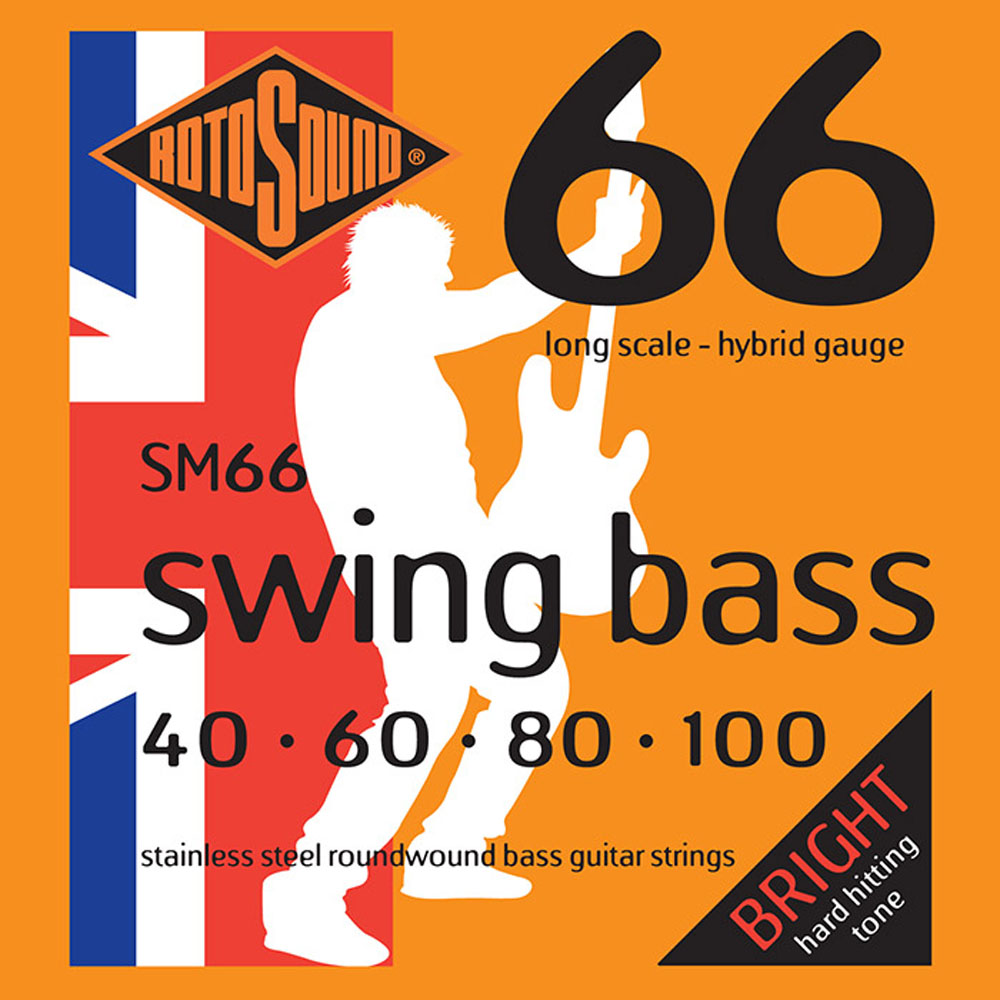 ROTOSOUND SM66 電貝斯弦｜40-100｜不鏽鋼纏繞｜英國製｜Bass Strings