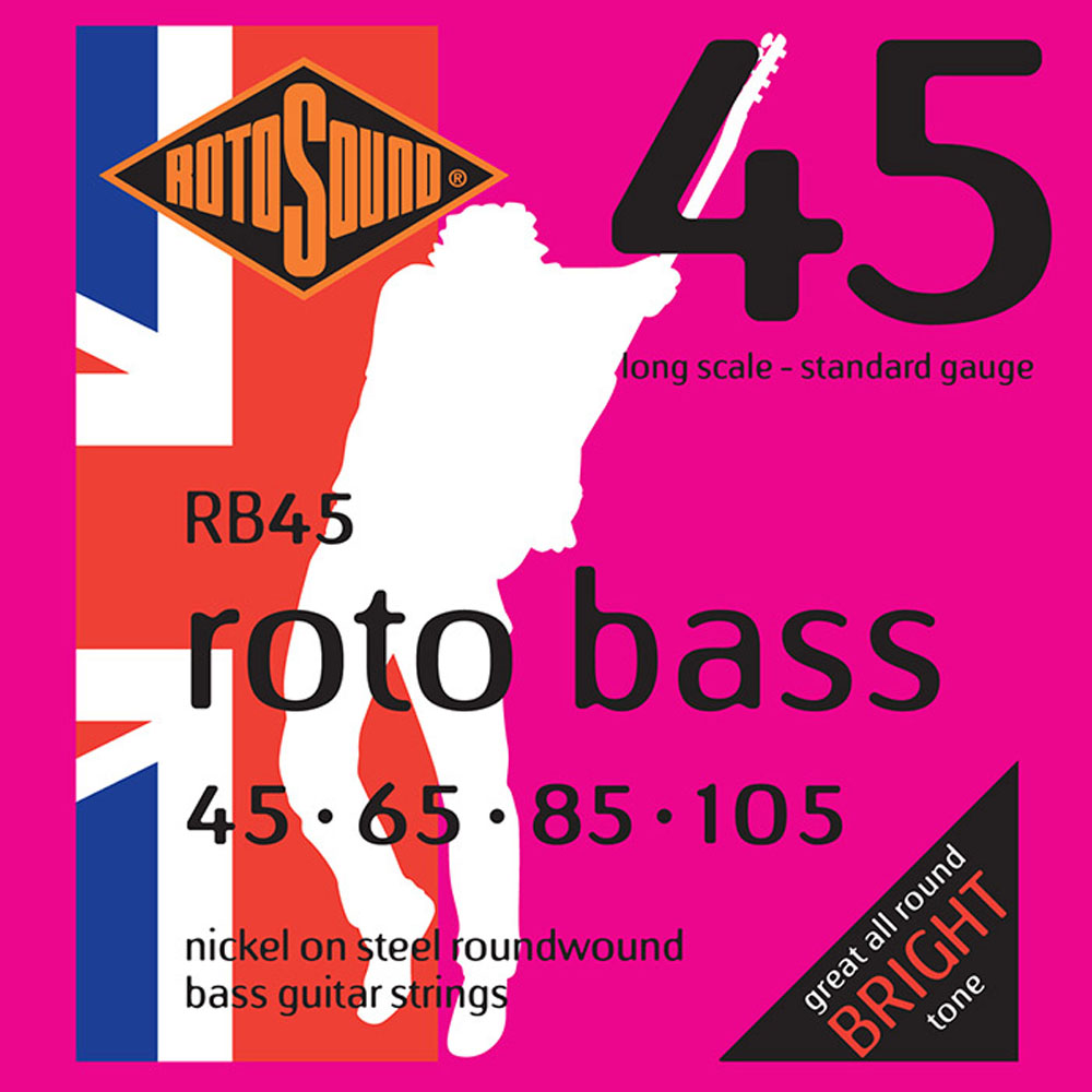 ROTOSOUND RB45 電貝斯弦｜45-105｜鍍鎳纏繞｜英國製