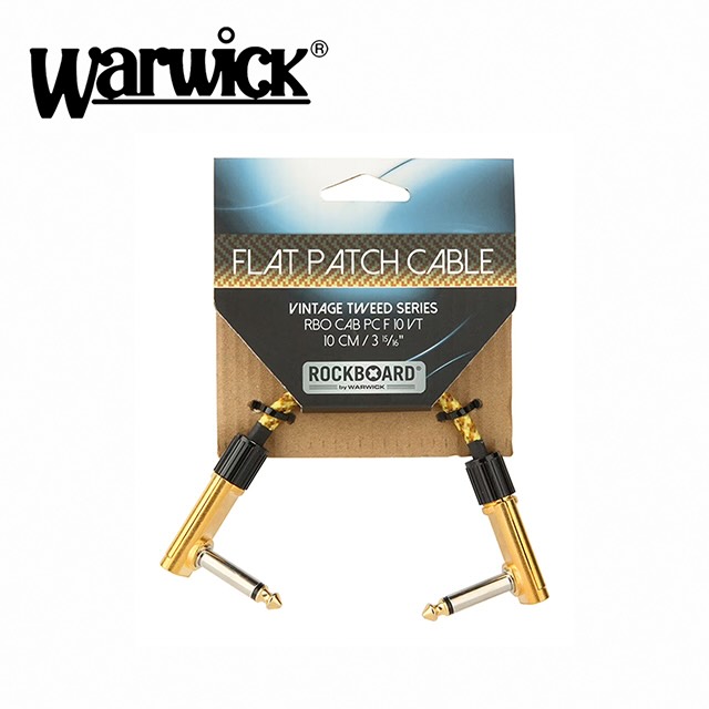 Warwick ROCKBOARD CAB PC F 10cm VT 效果器導線 金色款