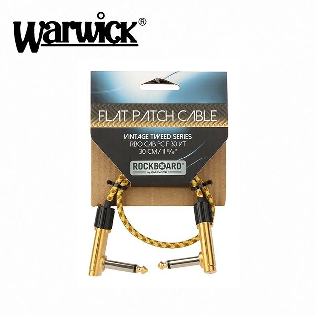 Warwick ROCKBOARD CAB PC F 30 VT 效果器導線 金色款 三條