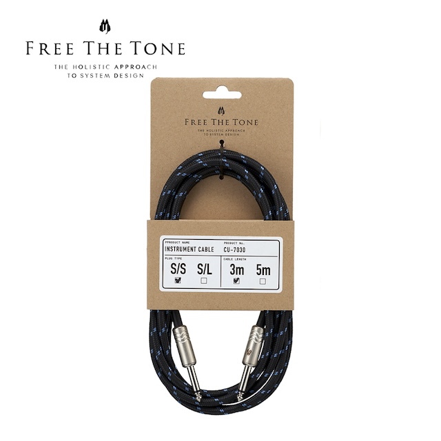FREE THE TONE CU-7030 S/S 樂器編織導線 3米
