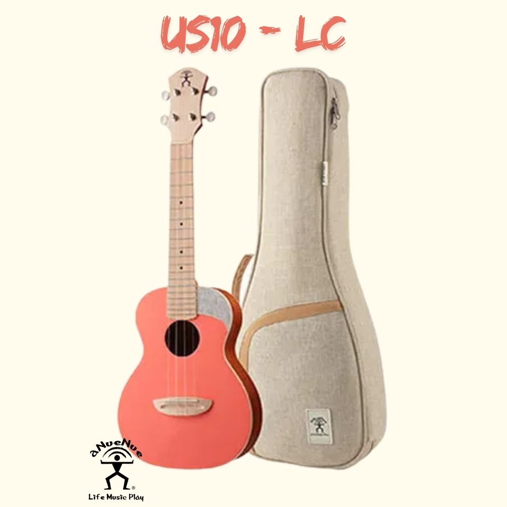 aNueNue US-10 LC 珊瑚橘 色彩系列 21吋 面單烏克麗麗 原聲款 全台獨家,國小生適用 原廠公司貨附調音器 有保固