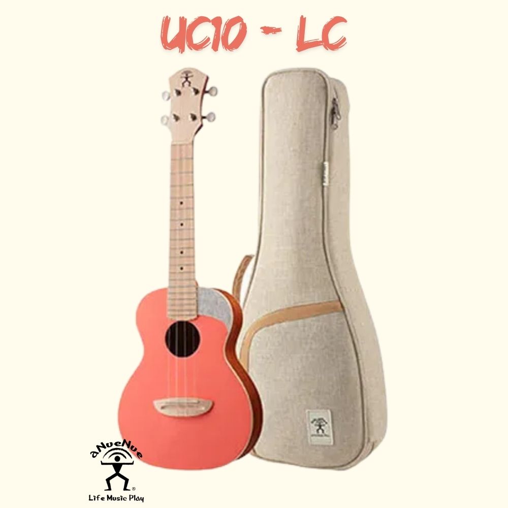 aNueNue UC-10 LC 珊瑚橘 23吋 面單烏克麗麗 原聲款 (附原廠琴袋 配件包 調音器 移調夾) 原廠保固