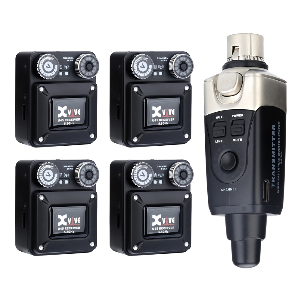 Xvive U45R4 Wireless IEM System 入耳式無線監聽傳輸介面(海國)