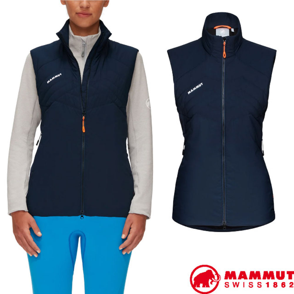 MAMMUT 長毛象 女 Rime Light IN Flex Vest彈性防風保暖可壓縮背心/1013-02180-5118 海洋藍