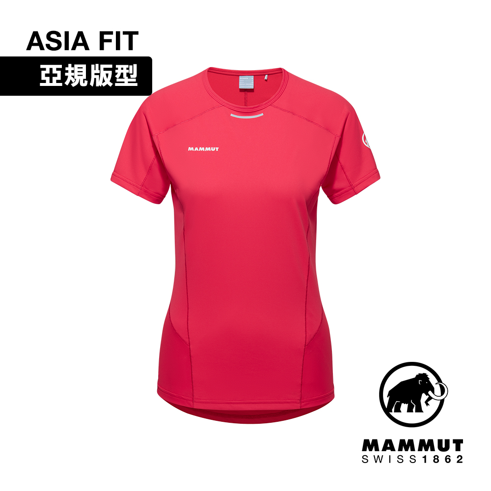 MAMMUT 長毛象 Aenergy FL T-Shirt AF W 抗菌短袖排汗衣 杜鵑紅 女款 #1017-04990