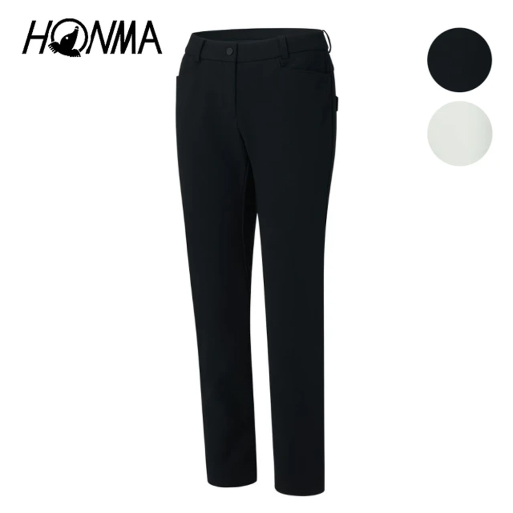 HONMA 本間高爾夫 女款保暖休閒褲 日本高爾夫球專櫃品牌(XS-L、白色、黑色任選HWJD800R622)