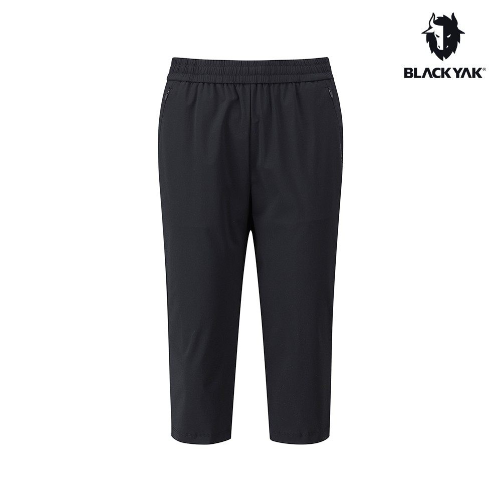BLACKYAK 女 REST七分褲(黑色)-修身款 四向高彈性 鬆緊帶七分褲-BYEB1WP101
