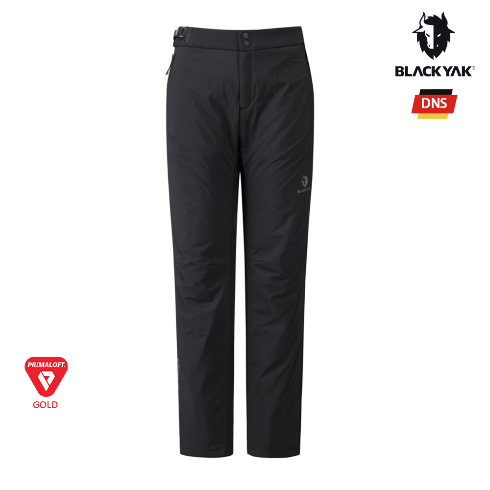 BLACKYAK 女 DNS PIMALOFT登山長褲(黑色)-內刷毛 保暖填充 三層防風-BYEB2WP302