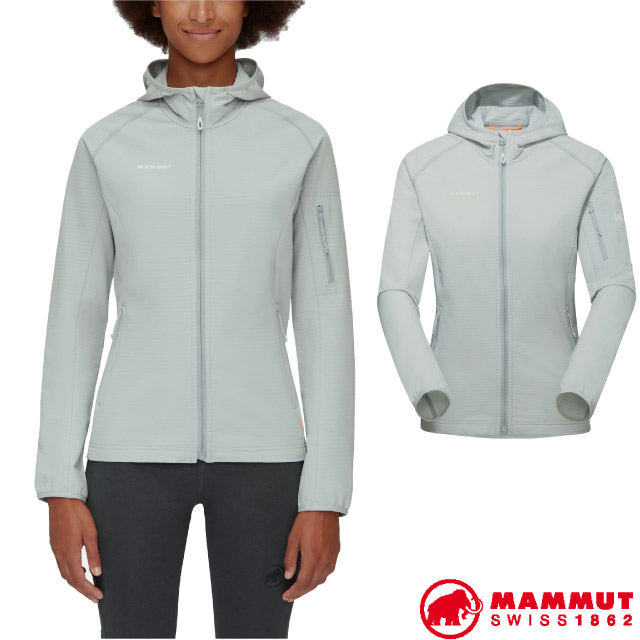 MAMMUT 長毛象 女 Madris Light ML 輕量防風透氣連帽外套.中層夾克/1014-03850-0400 公路灰