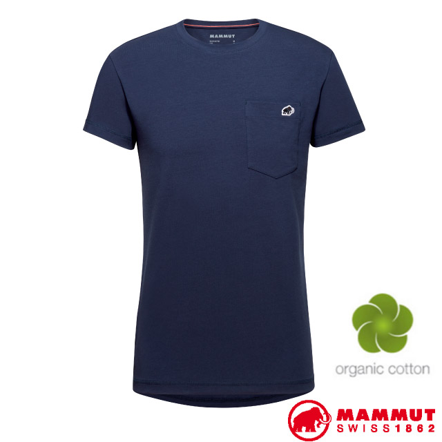 MAMMUT 長毛象 男 Off Mountain Pocket 胸前口袋短袖上衣/1017-05110-5118 海洋藍
