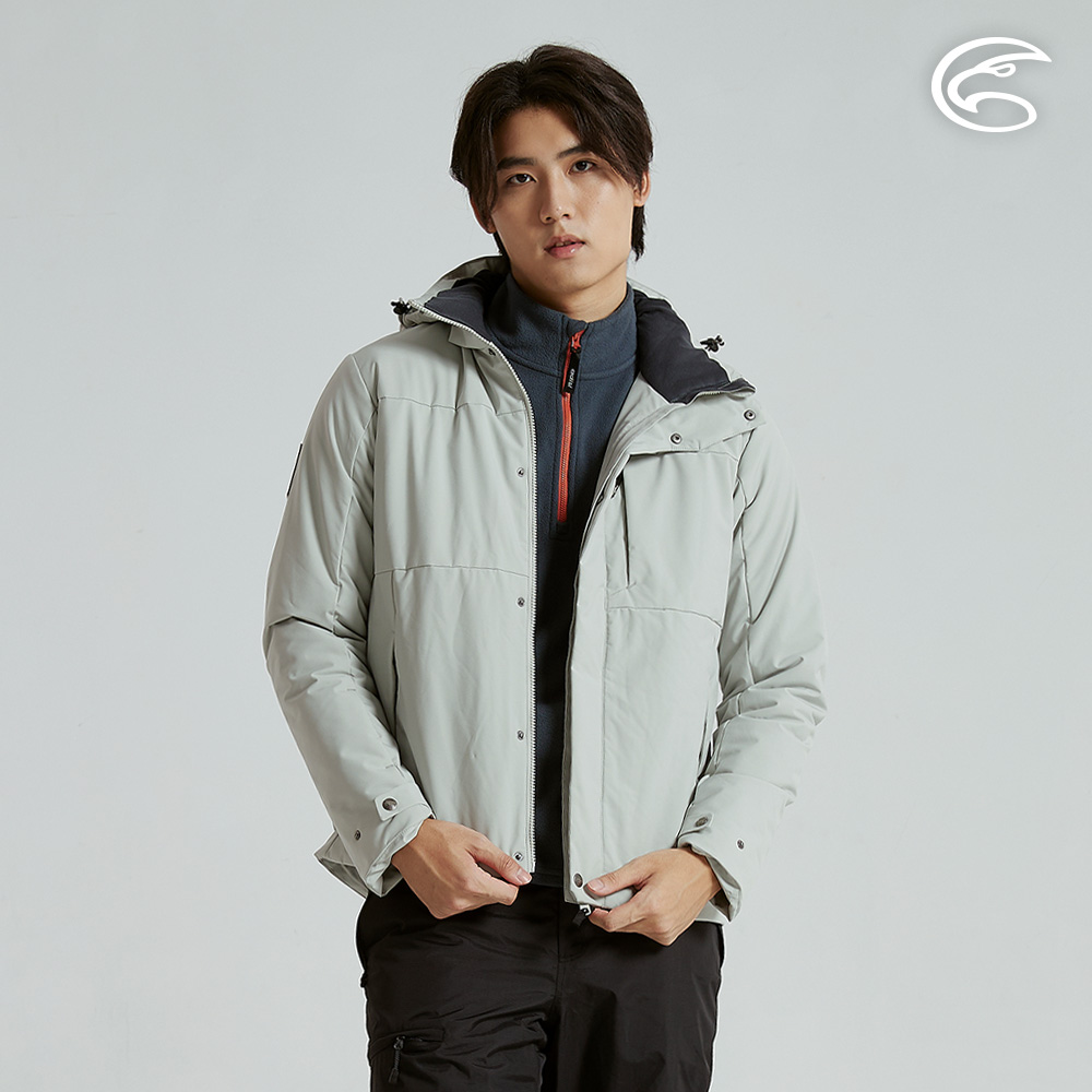 ADISI 男SMAWARM海洋溫控超撥水防風外套 AJ2521033 礦物綠灰 (M-3XL)|撥水 防潑水 蚵技棉 抗風