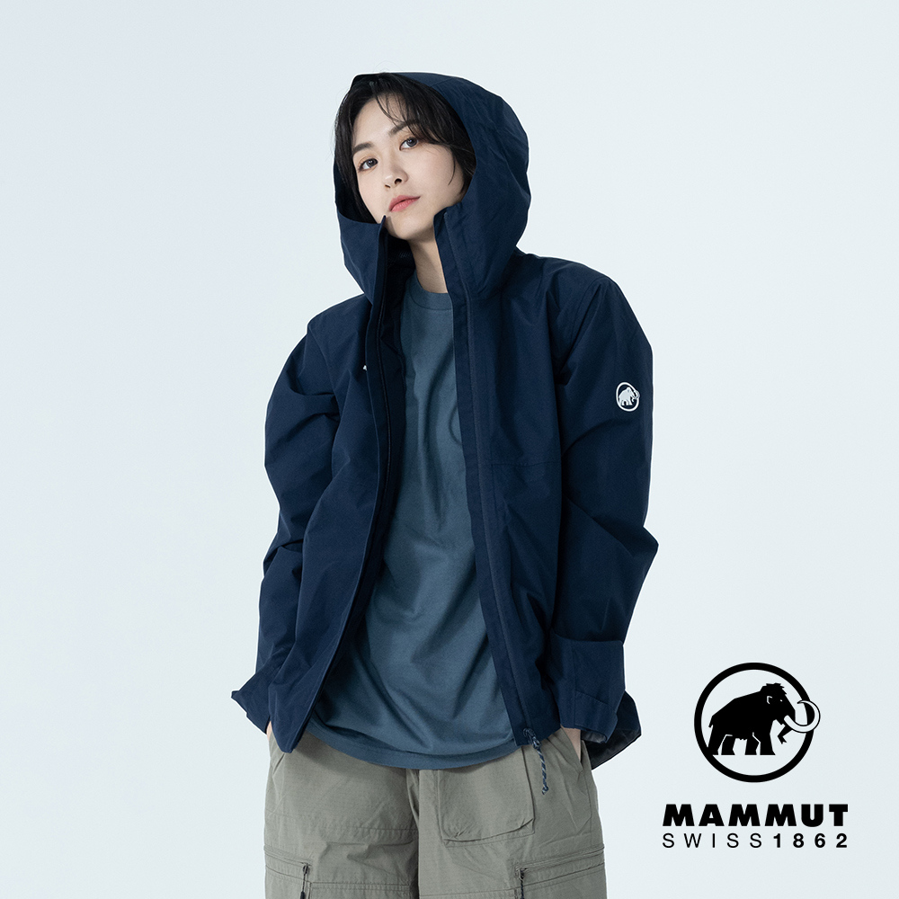 MAMMUT 長毛象 Treeline Light HS Hooded Jacket GTX輕量防水連帽外套 女款 海洋藍 #1010-31520