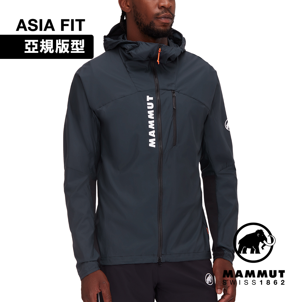 MAMMUT 長毛象 Aenergy WB Hooded Jacket AF Men 極輕防風透氣越野外套 黑色 男款 #1012-00700
