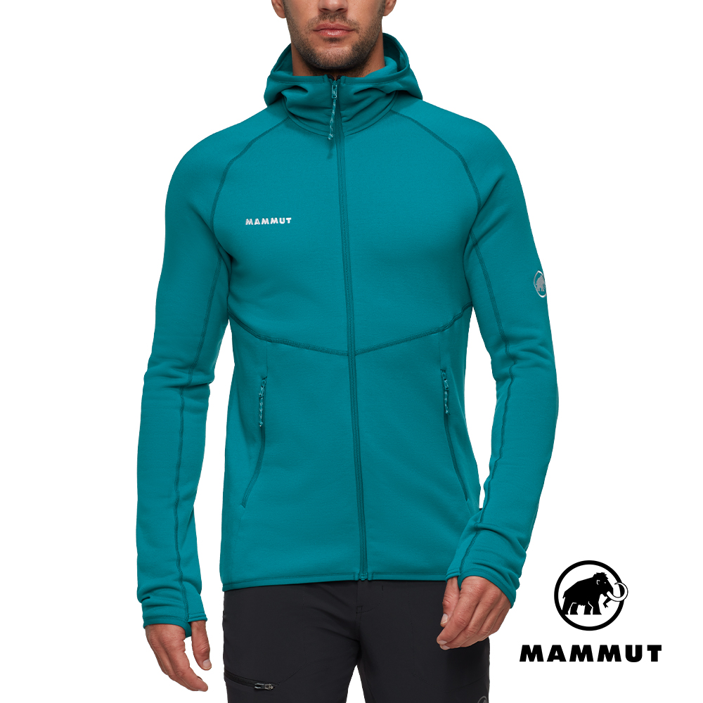 MAMMUT 長毛象 Aconcagua ML Hooded Jkt 刷毛連帽外套 男款 深鴨青 #1014-04282