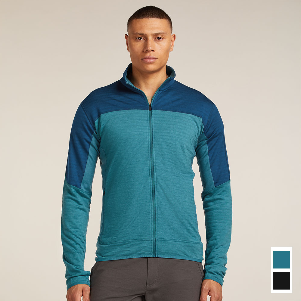 icebreaker 男 Descender RealFleece 長袖刷毛保暖外套-300