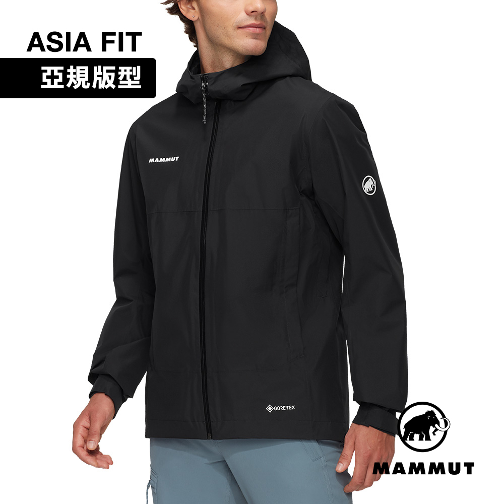 MAMMUT 長毛象 Treeline HS Hooded Jacket AF GTX防風防水連帽外套 男款 黑色 #1010-32210