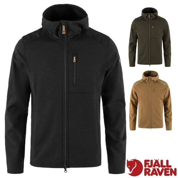Fjallraven 小狐狸 男 Keb Fleece Hoodie 保暖連帽刷毛夾克.中層外套.風衣/雙向拉鍊.常規版型/ 81479