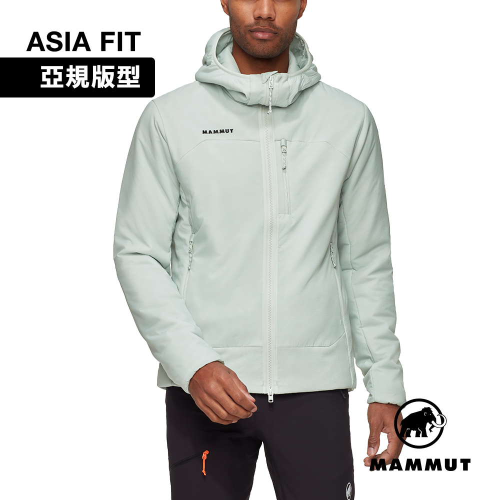 MAMMUT 長毛象 Rime IN Hooded Jacket AF Men 保暖繩化纖連帽外套 鼠尾草銀綠 男款 #1013-04110