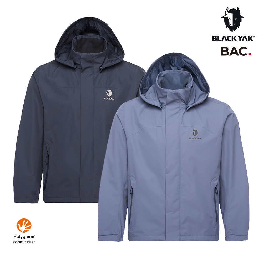 BLACKYAK 男 WEEKEND防水外套(岩藍/藍碳灰)-登山 防風防水 抗菌除臭 連帽外套-BYEB2MJ104
