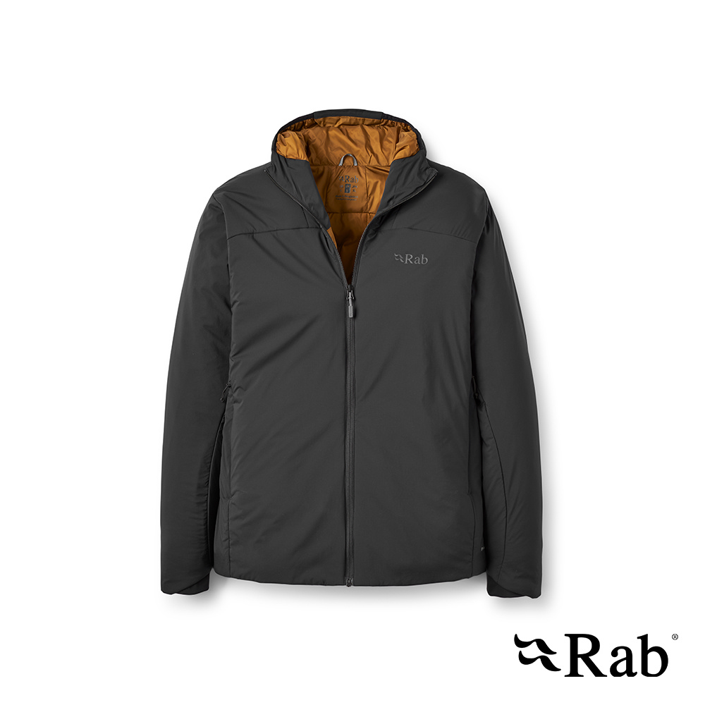 RAB Xenair Alpine Jacket 輕量防風透氣化纖連帽外套 男款 黑色 #QIP17