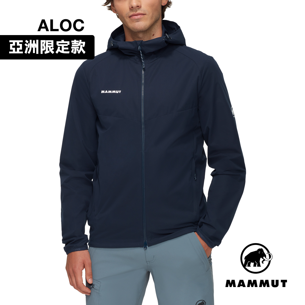 MAMMUT 長毛象 GRANITE SO Hooded Jacket AF 防潑水軟殼連帽外套 海洋藍 男款 #1011-00323