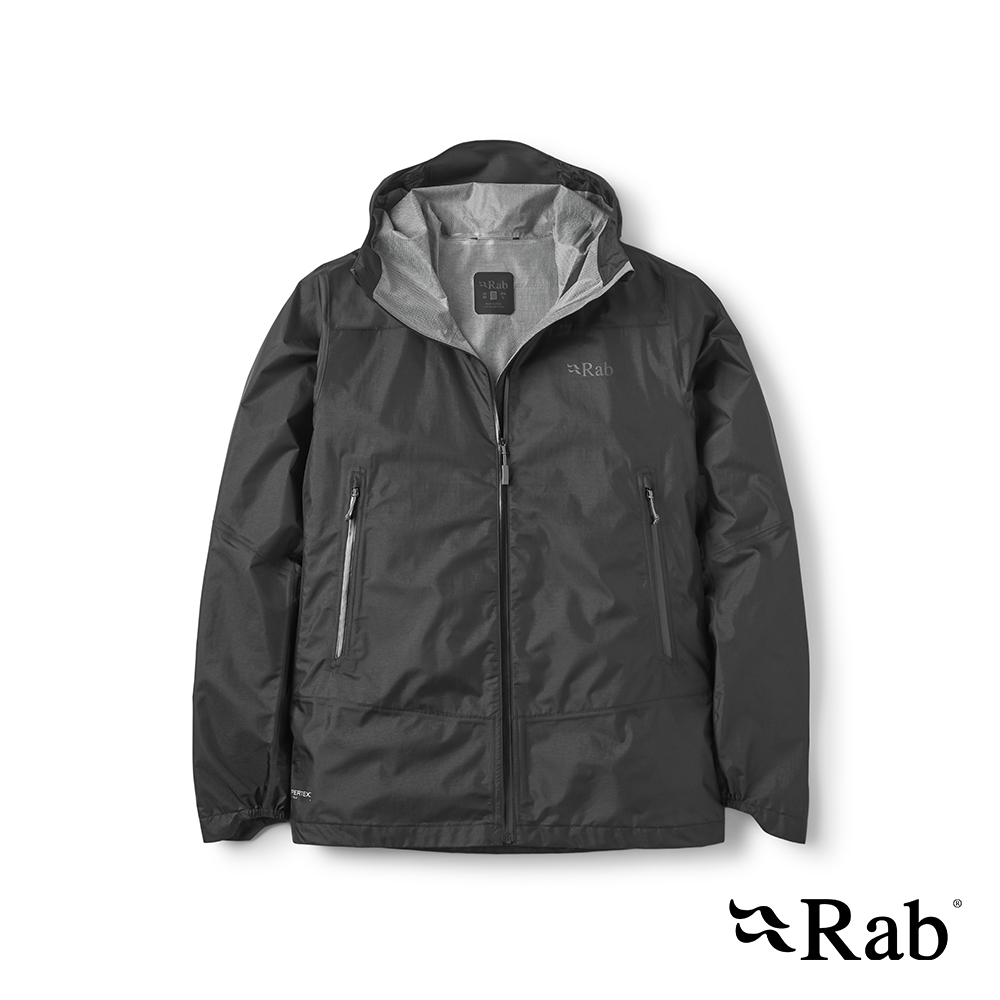 RAB Phantom Mountain Jacket 輕量越野防水連帽外套 黑色 男款 #QWI71
