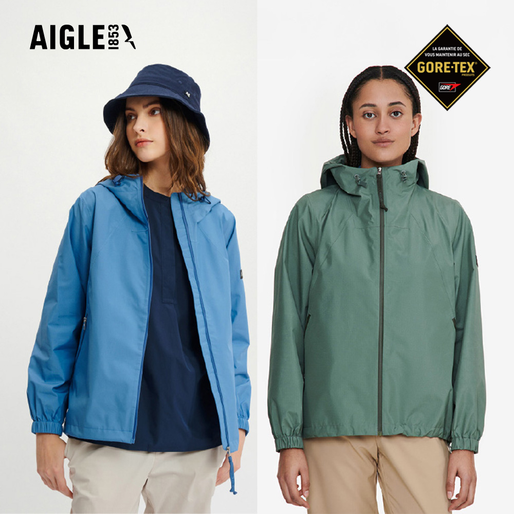 AIGLE 女 GORE-TEX 輕量防水透氣外套|AG-4P236(女外套 防水透氣外套 防風外套 風衣 goretex)