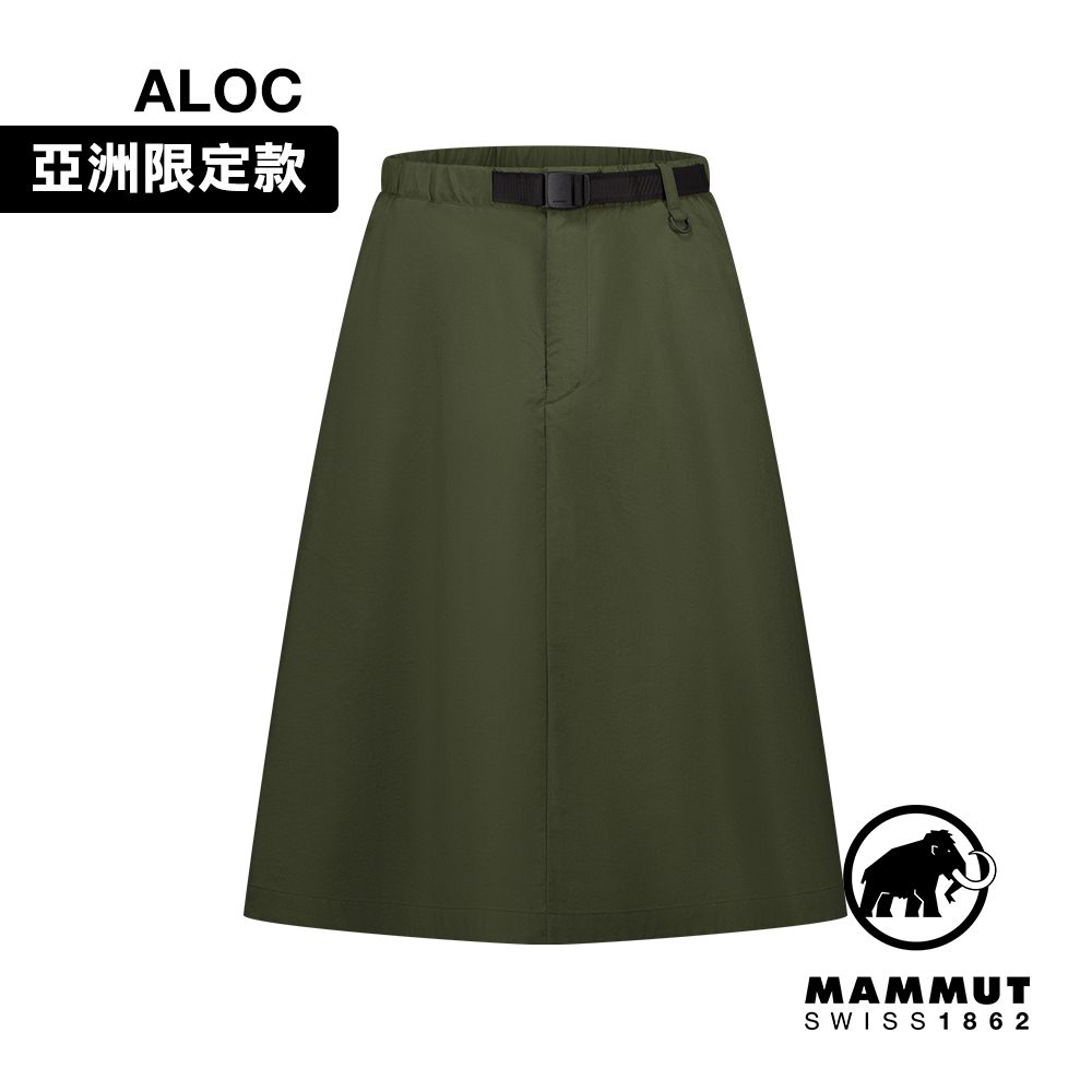 MAMMUT 長毛象 Highland Traveler Skirt AF W 日系戶外防曬長裙 女款 深沼澤綠 #1023-01080