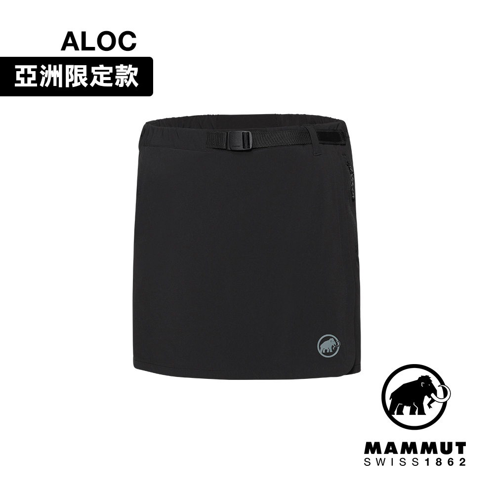 MAMMUT 長毛象 Trekkers Wrap Skort AF Women 日系戶外褲裙 女款 黑色 #1023-01090