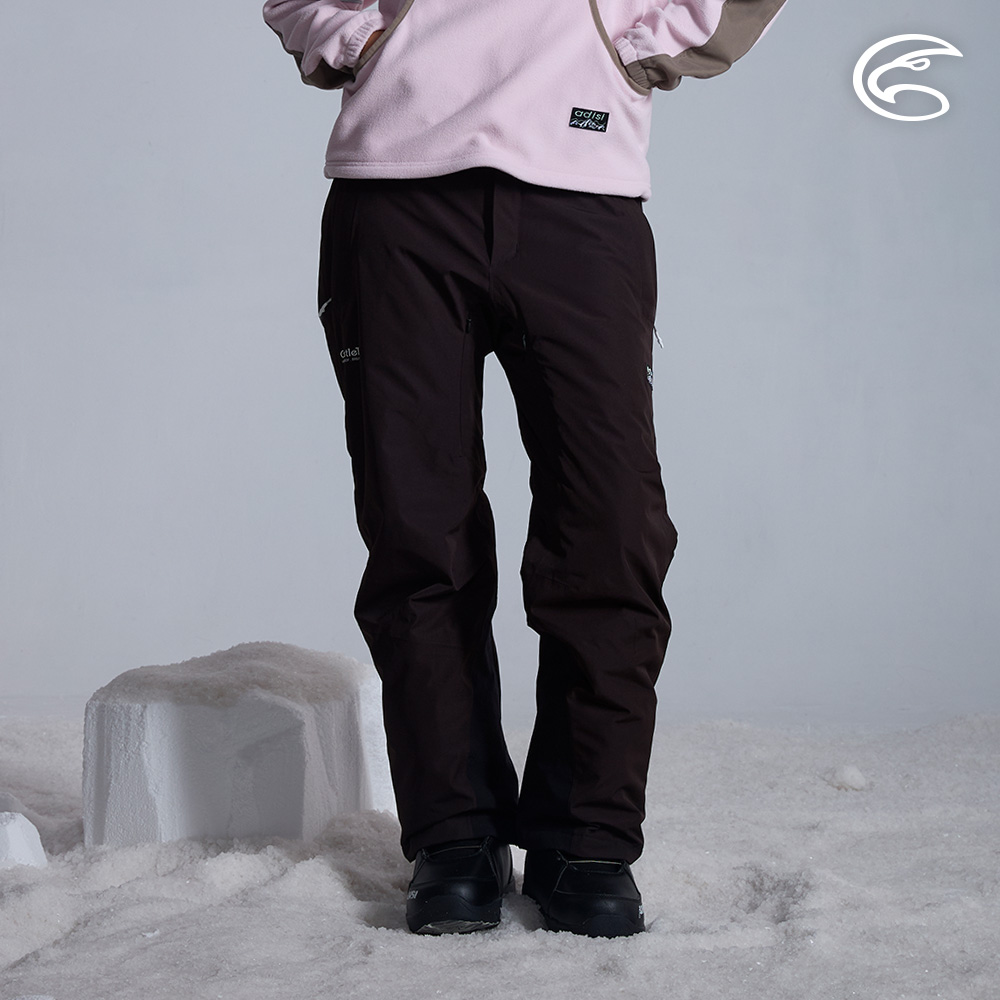 ADISI 女SMAWARM海洋溫控防水防風透氣雪褲 AP2521032 宇宙黑 (S-XL)|防潑水 防水透氣 蚵技棉 滑雪褲