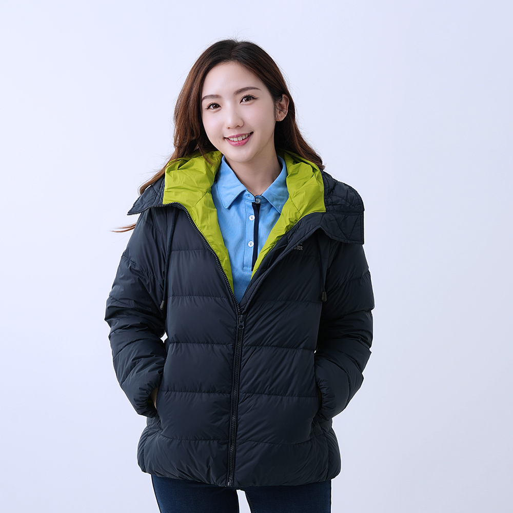 女款親子款防風防潑水保暖羽絨外套 GJ22039 丈青 ( XXS-3L )