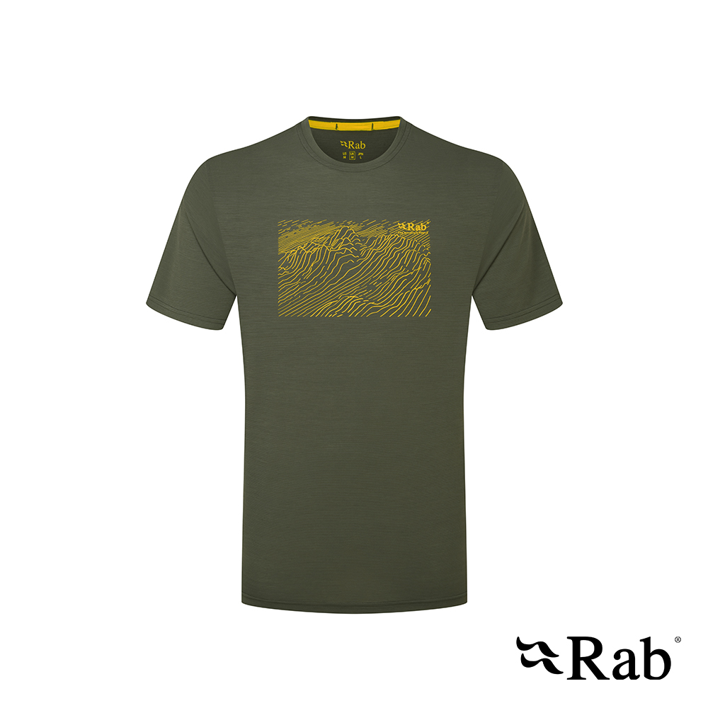 RAB Syncrino Ridge Tee 羊毛混紡快乾排汗衣 男款 橄欖綠 #QFG36