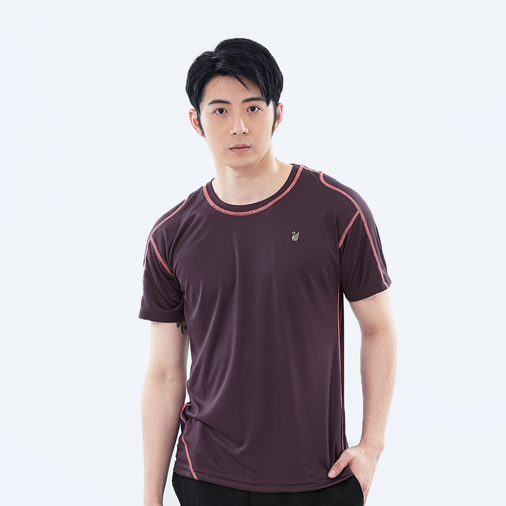 遊遍天下 MIT台灣製男款抗UV吸排彈力圓領衫 S151
