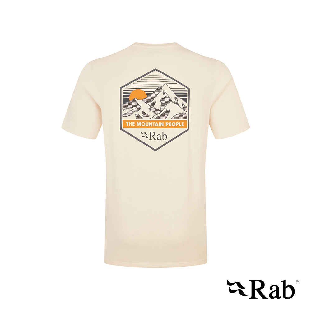 RAB Stance Mountain Peak Tee 透氣短袖有機棉T恤 男款 米色 #QCB66