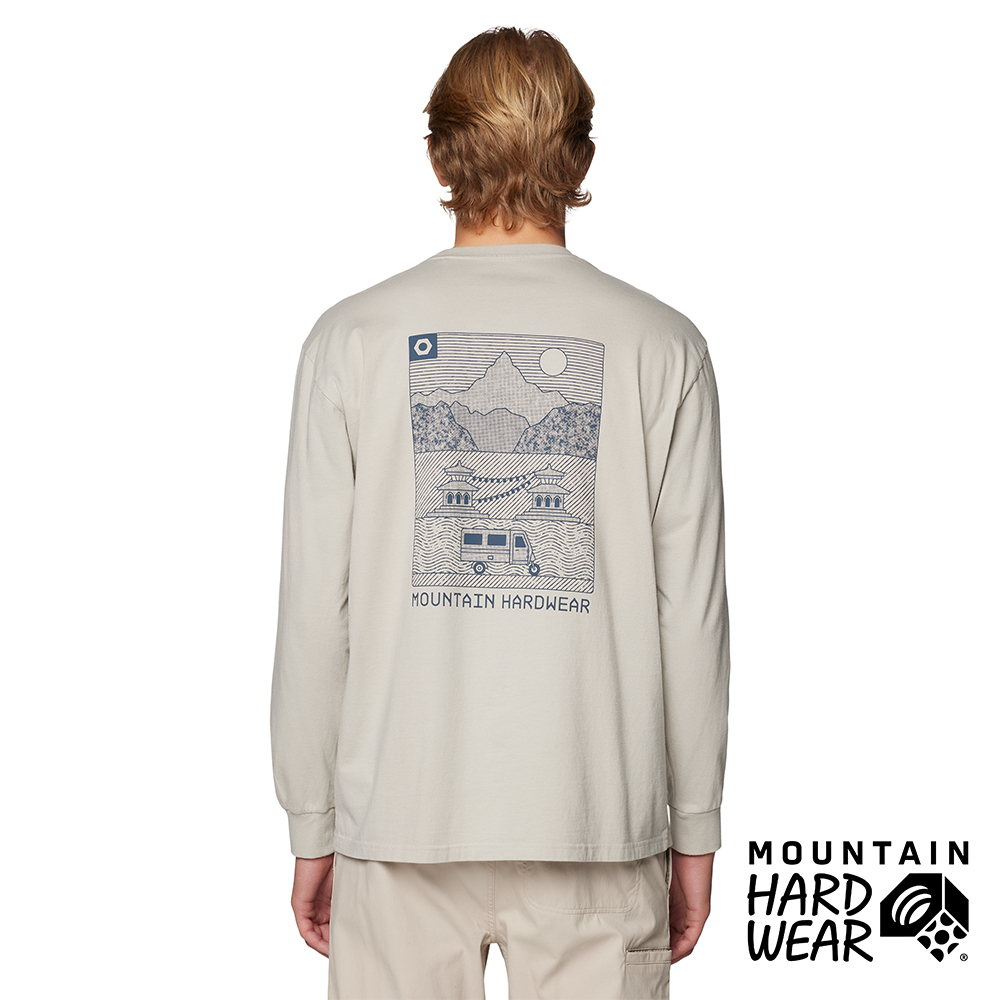 Mountain Hardwear Rig Graphic Relaxed LS 柔軟舒適山岳長袖T恤 男款 蚌殼白 #2130121