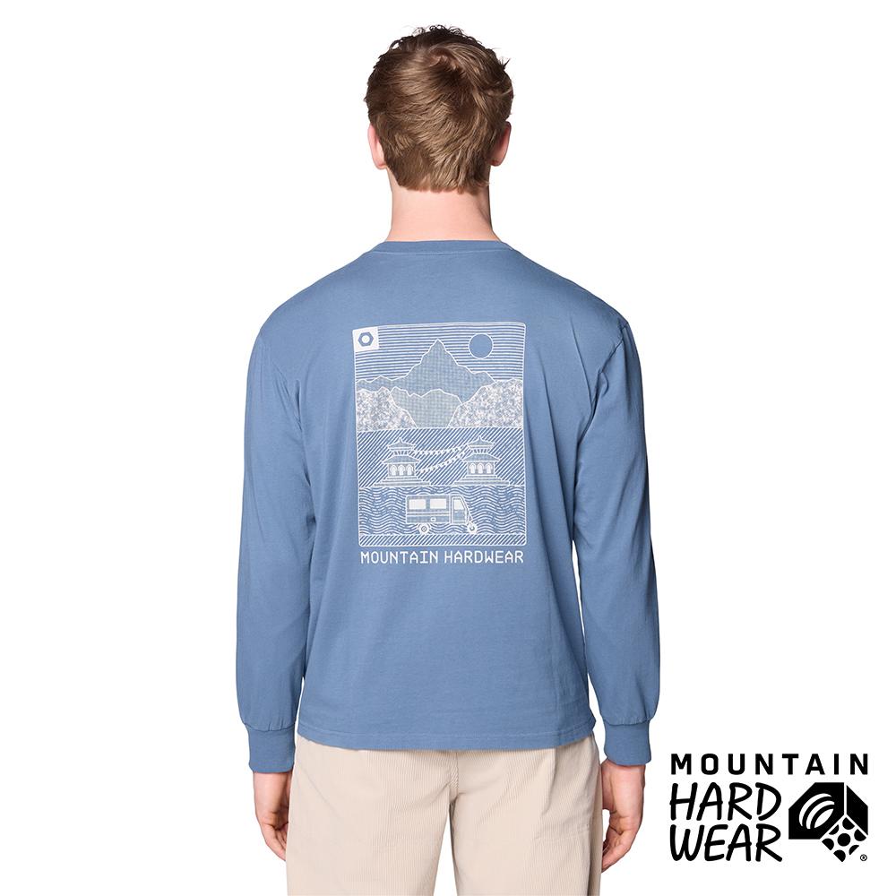 Mountain Hardwear Rig Graphic Relaxed LS 柔軟舒適山岳長袖T恤 男款 深海藍 #2130121
