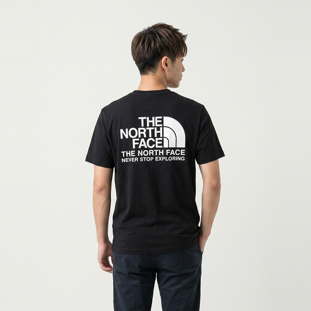 The North Face 北面 印刷Logo圖案短袖T恤-黑色