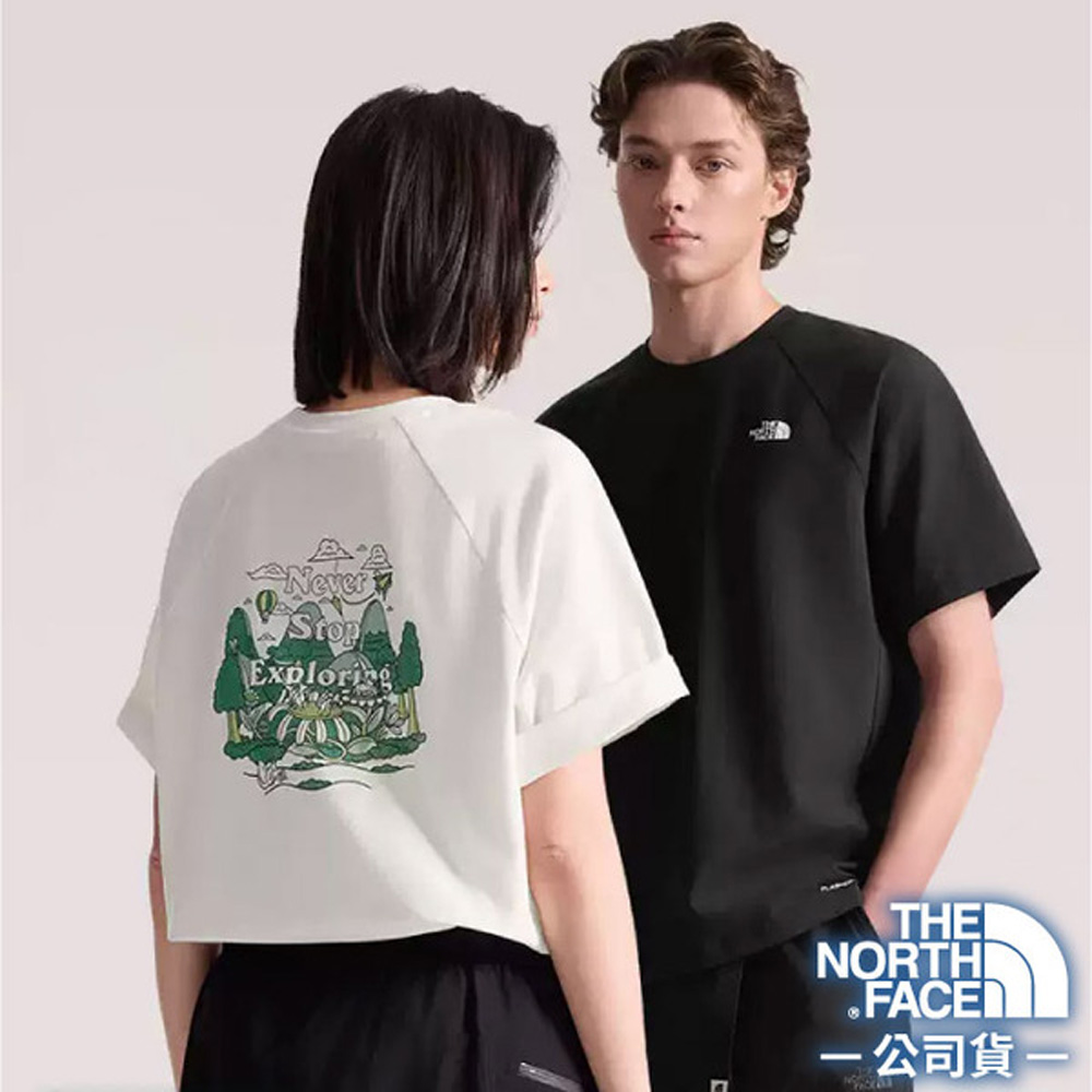 The North Face 北面 男女 FLASHDRY 吸濕透氣排汗短袖圓領T恤.休閒套頭衫.運動上衣/ 8GX4