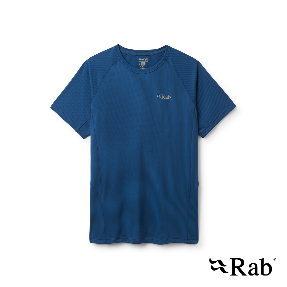 RAB Sonic Tee 短袖輕量抗臭排汗衣 男款 暴風藍 #QCC55