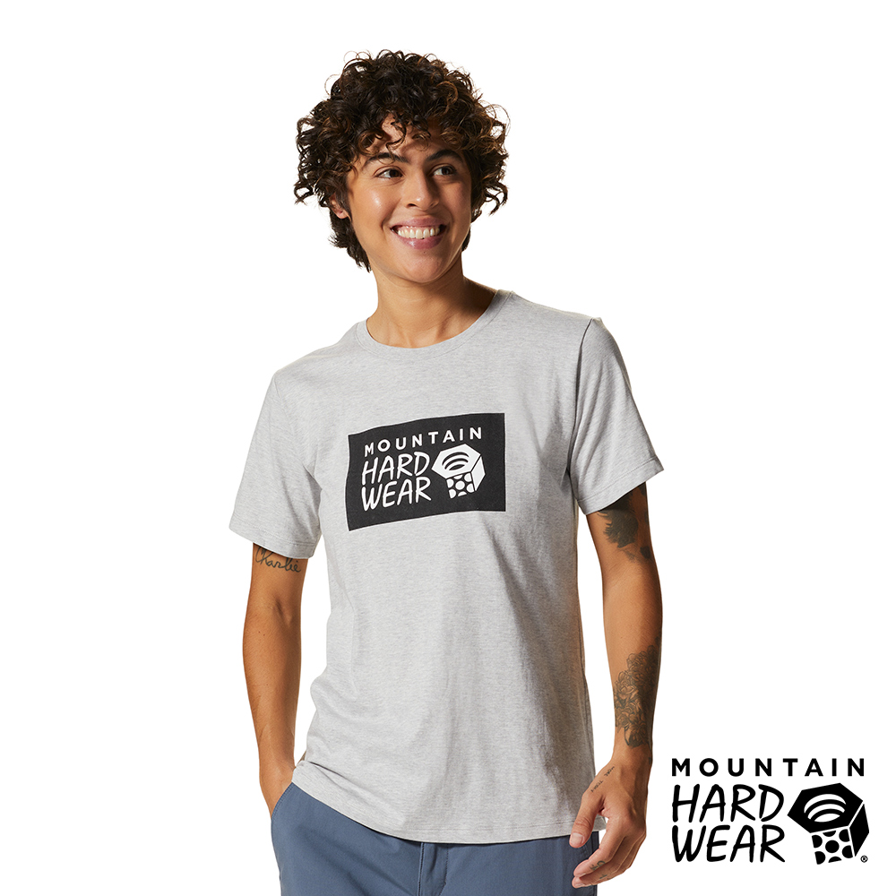 【美國 Mountain Hardwear】MHW Logo Graphic Short Sleeve 印花LOGO棉T恤 女款 灰色