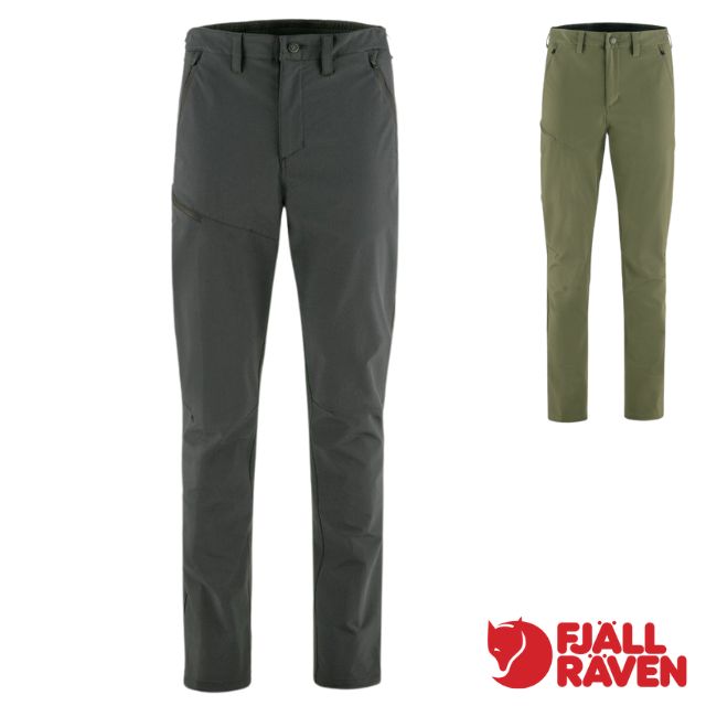 Fjallraven 小狐狸 小狐狸 男 Abisko Trail Stretch 輕量透氣全彈性機能長褲(標準版型)工作褲.休閒褲.登山健行褲_12200163